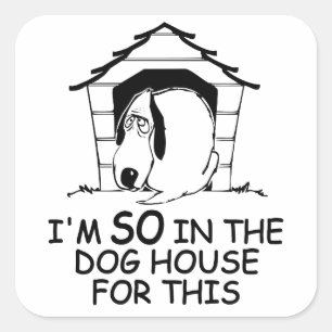DOG HOUSE aangepaste kleuren stickers