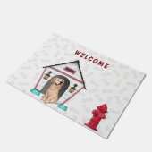 Dog House en Golden Retriever Deurmat (Schuin)