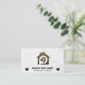 Dog House Logo | Dierenbescherming Visitekaartje (Staand voorkant)