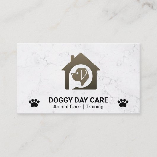 Dog House Logo | Dierenbescherming Visitekaartje (Voorkant)