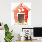  Dog House Poster (Thuiskantoor)