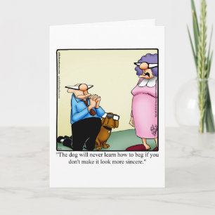 Dog Humor Blank Wenskaart Kaart