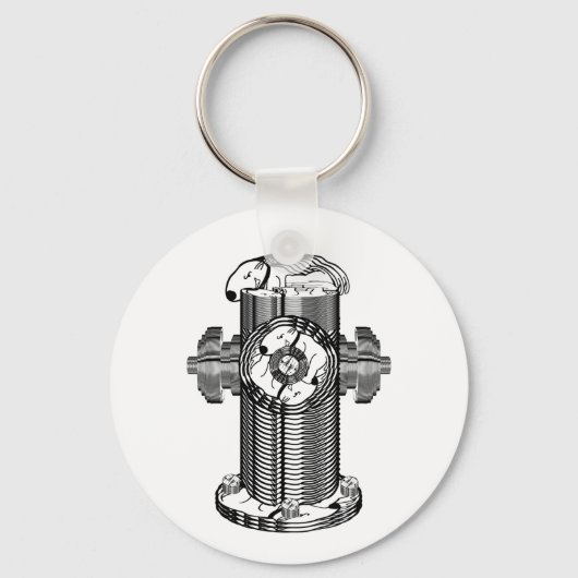 Dog Hydrant Sleutelhanger (Voorkant)