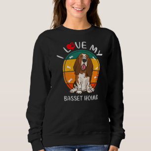 Dog I Love My Basset Hound Dogs Canine Apparel Trui