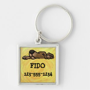 Dog ID Label Sleutelhanger