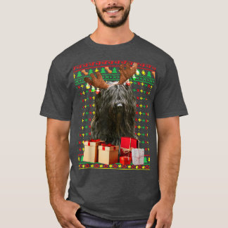 Dog Iggy Merry Ugly kerstSweater Antlers Gift T-shirt