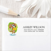 Dog Illustratie Etiket (Insitu)