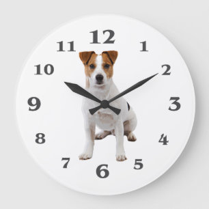 Dog image for Round (Large) Wall Clock Grote Klok