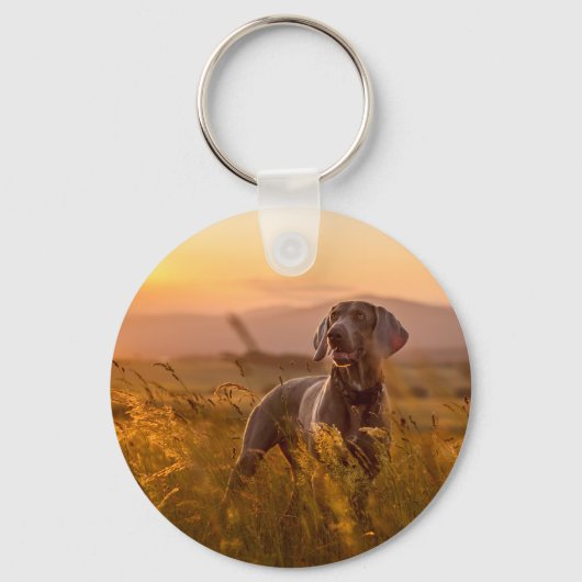 Dog in Acrylvezel-Sleutelhanger Sleutelhanger (Voorkant)