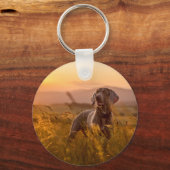 Dog in Acrylvezel-Sleutelhanger Sleutelhanger (Voorkant)