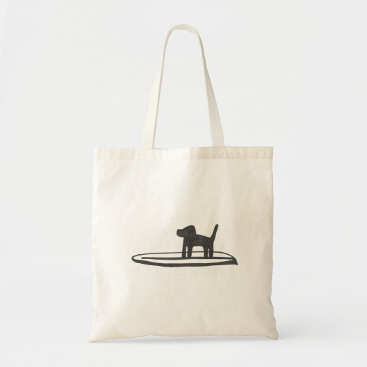 Dog in een bestuur tote bag (Voorkant)