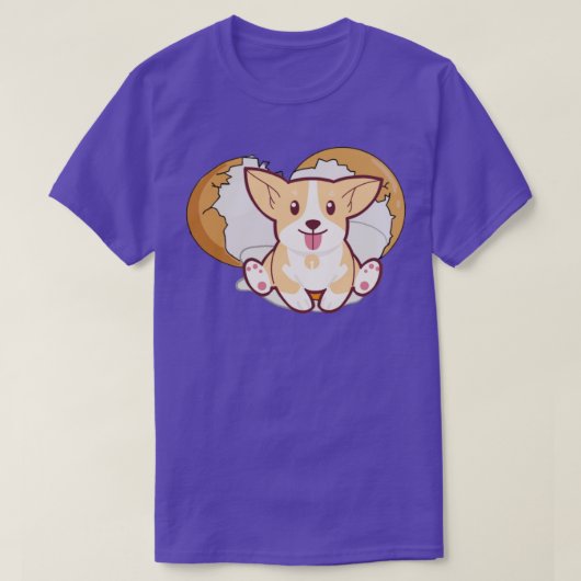 Dog in ei 50 t-shirt (Design voorkant)