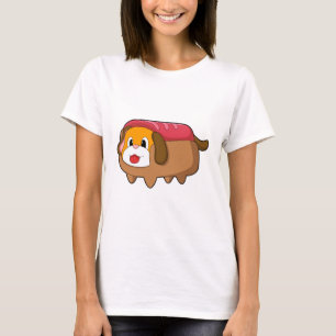 Dog in Hotdog T-shirt
