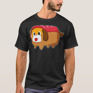 Dog in Hotdog T-shirt