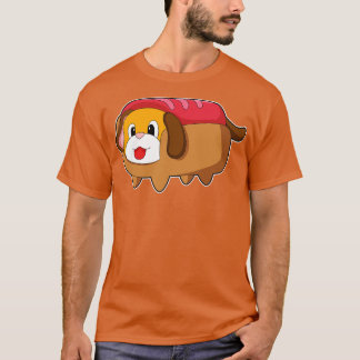 Dog in Hotdog T-shirt