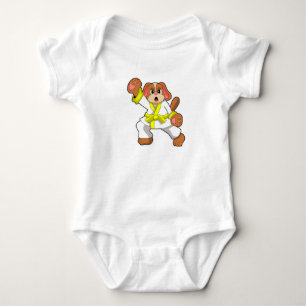 Dog in Karate Martial arts Romper