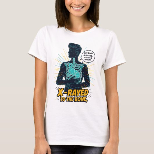 Dog in Me X Ray T-Shirt - J'ai un chien dans mon â (Devant)