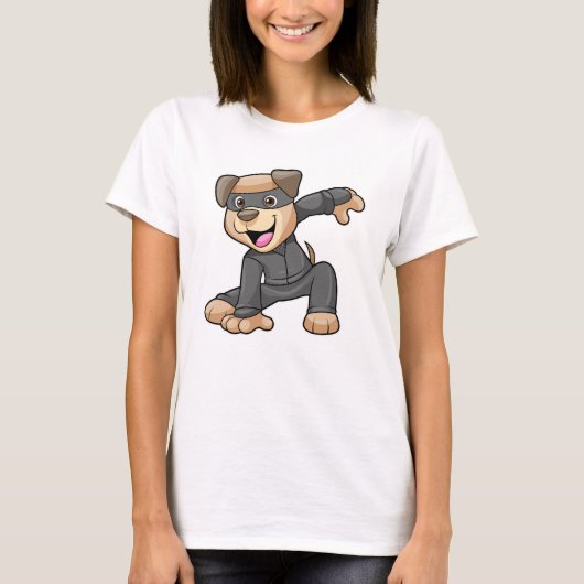 Dog in Ninja Costume T-shirt (Voorkant)