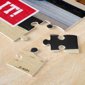 Dog in schuimhand legpuzzel (Zijkant)