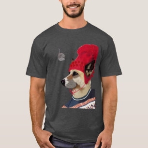 Dog in Ski Sweater T-shirt