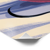 Dog in snow perfect poster (Hoek)