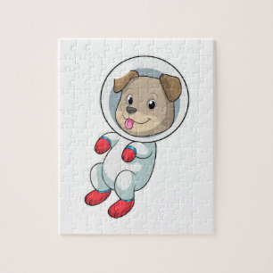 Dog in Space in Suit Legpuzzel