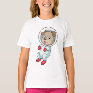 Dog in Space in Suit T-shirt