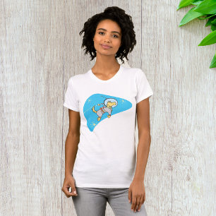 Dog in Space Womens T-Shirt