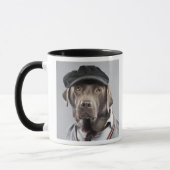 Dog in sweater en pet mok (Links)