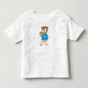 Dog in Tennis met Tennis ball Kinder Shirts