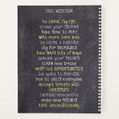 Dog Inspirerend Quote - Dog Wisdom Gezegden Planner (Achterkant)