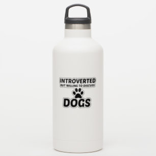 DOG INTROVERTED MAAR WILLEN BESPREKEN STICKER