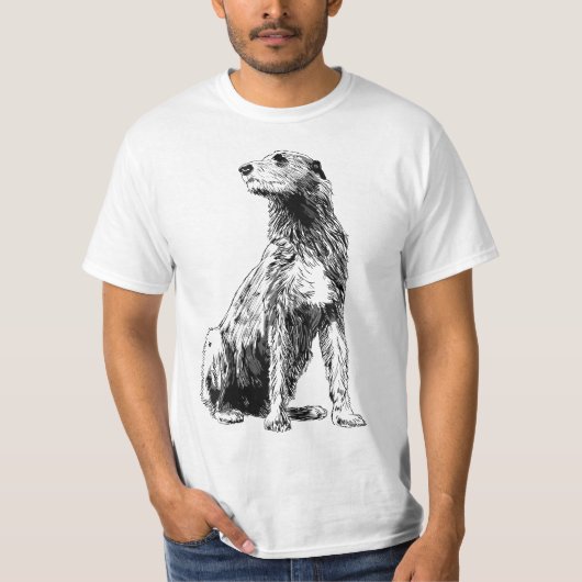 Dog Irish Wolfhound T-shirt (Voorkant)