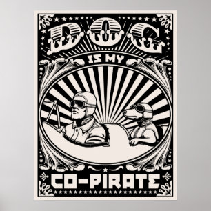 Dog is mijn co-piraat poster