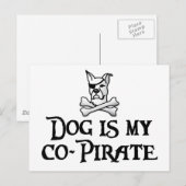Dog is mijn medepiraat briefkaart (Voorkant / Achterkant)