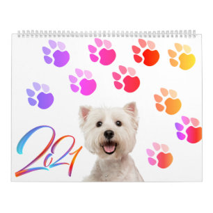 Dog-kalender met een ander ras per maand kalender