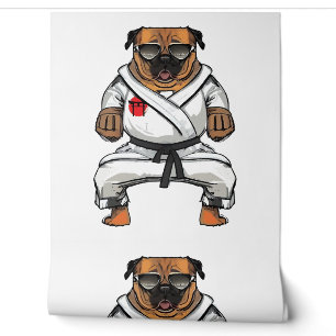 Dog Knows Karate Behang
