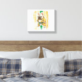 Dog Knows Karate Canvas Afdruk (Insitu (Slaapkamer))