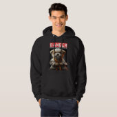Dog Knows Karate Hoodie (Voorkant volledig)