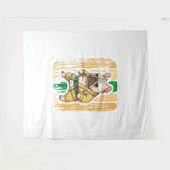 Dog Knows Karate Wandkleed (Voorkant (horizontaal))