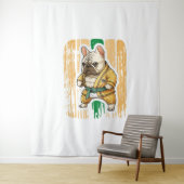 Dog Knows Karate Wandkleed (In situ)