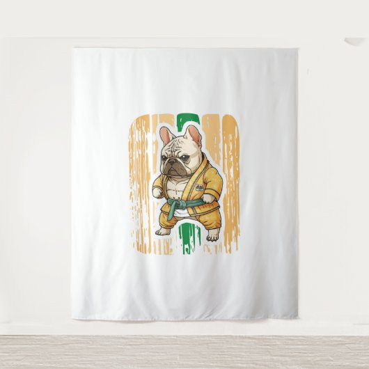 Dog Knows Karate Wandkleed (Voorkant)