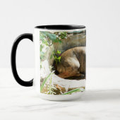 Dog Koeling in water Mok (Links)