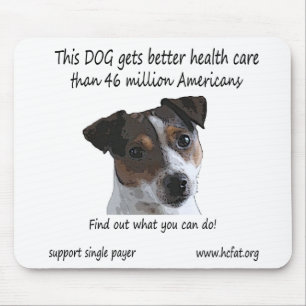 Dog krijgt betere gezondheidszorg muismat