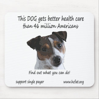 Dog krijgt betere gezondheidszorg muismat