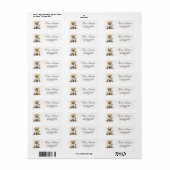 Dog Labrador Retriever Cute Puppy Return Address Etiket (Full Sheet)