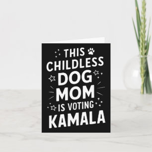 Dog Lady Voting Kamala Harris Dog Mom Stem Blauw Kaart