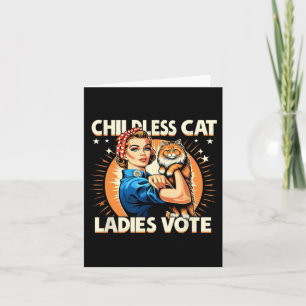 Dog Lady We gaan niet terug Cat Lady Cat Lovers Kaart