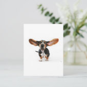 Dog lange oren briefkaart (Staand voorkant)
