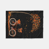 Dog Leaf Herfst Herfst Fietsen Fun Dachshund Lover Fleece Deken (Voorkant (Horizontaal))